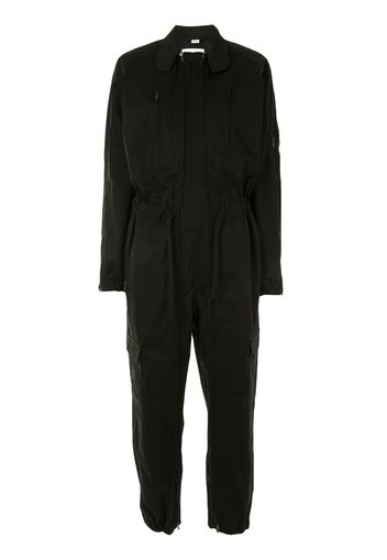 zip-through boiler suit