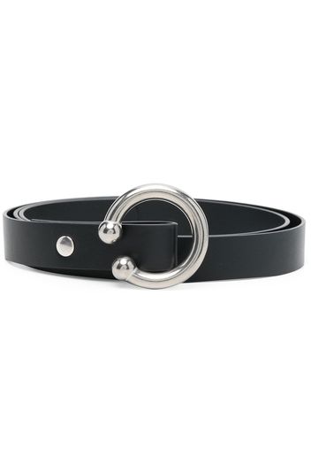 Random Identities buckle-detail leather belt - Nero