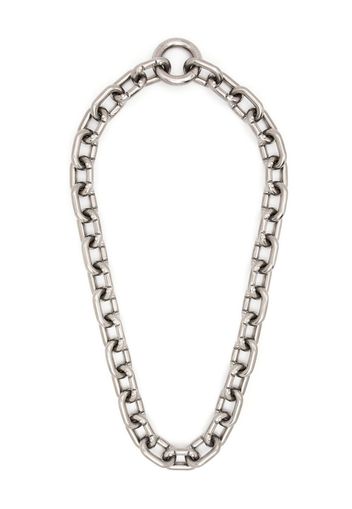 Random Identities oversized chain-link necklace - Argento