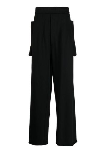 Random Identities detailed-pocket wide-leg trousers - Nero