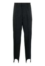 Random Identities tapered stirrup trousers - Nero