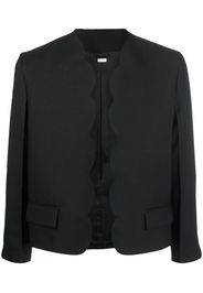 Random Identities scallop-edge tailored blazer - Nero