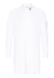 Random Identities logo-print long-sleeve shirt - Bianco