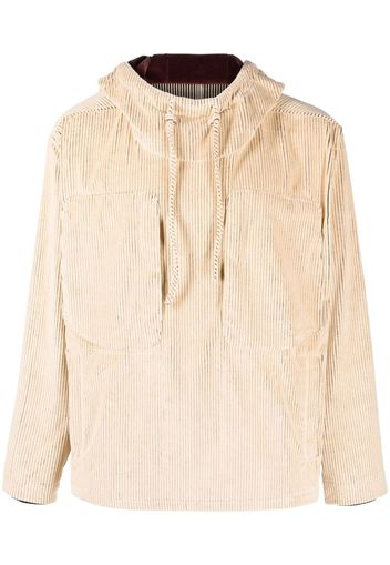 RANRA Steinn corduroy hooded jacket - Toni neutri