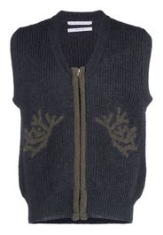 RANRA Fundur knitted vest - Blu