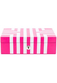 MAZE JEWELLERY BOX COVERED IN PINK AND W