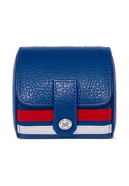 Rapport Greenwich leather watch roll - Blu