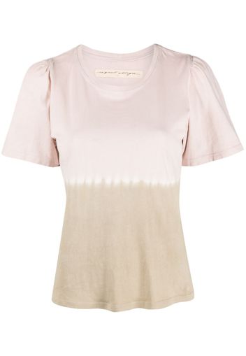 Raquel Allegra T-shirt girocollo con fantasia tie-dye - Rosa