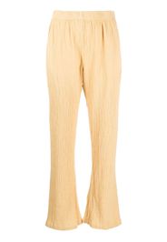 Raquel Allegra Spencer elastic-waist cotton trousers - Giallo