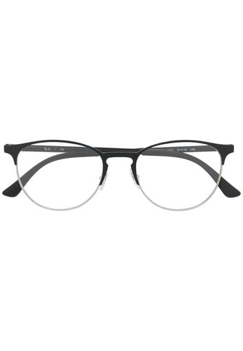 clear-lens wayfarer glasses