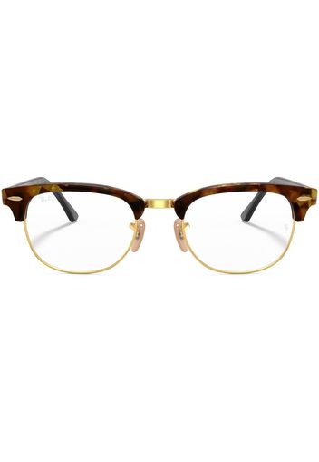 Ray-Ban Clubmaster tortoiseshell glasses - Marrone