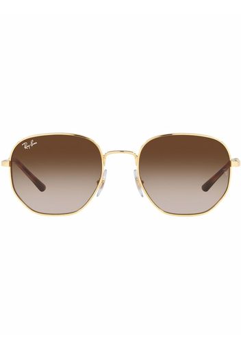 Ray-Ban geometric-frame sunglasses - Marrone