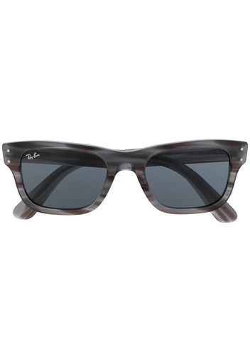 Ray-Ban Occhiali da sole Mr Burbank rettangolari - Blu