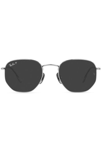 Ray-Ban RB8148 hexagonal-shape sunglasses - Argento