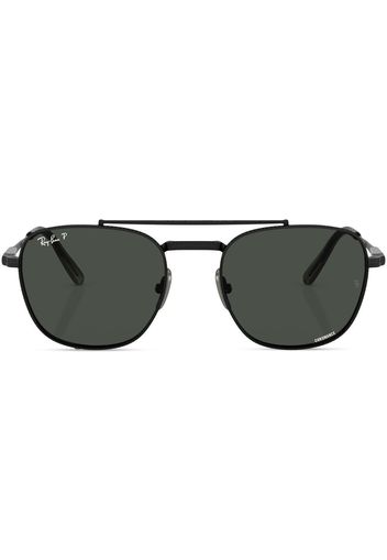 Ray-Ban Occhiali da sole con montatura stile pilota Frank II Titanium - Nero