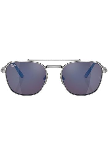 Ray-Ban Frank II Titanium pilot sunglasses - Argento