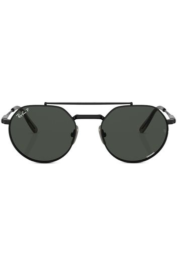 Ray-Ban Jack II Titanium pilot-frame sunglasses - Nero