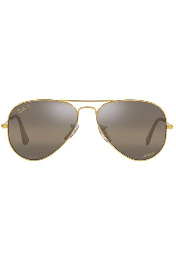 Ray-Ban RB3025 Chromance pilot-frame sunglasses - Oro