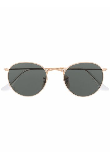 Ray-Ban round-frame metal sunglasses - Oro