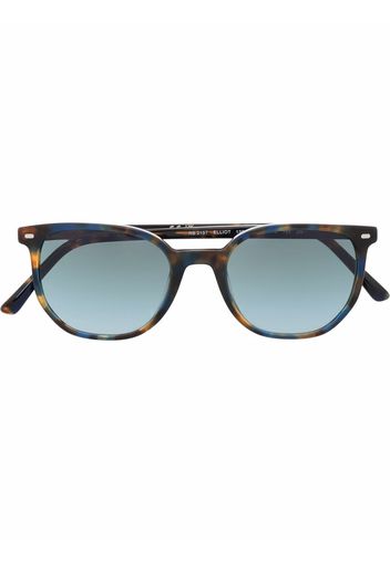 Ray-Ban marbled round-frame sunglasses - Blu