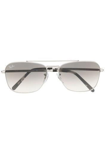 Ray-Ban Occhiali modello aviator rettangolari - Argento