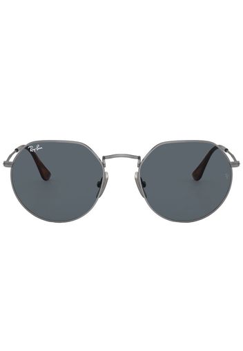 Ray-Ban Jack titanium round-frame sunglasses - Argento