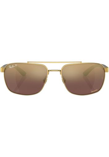 Ray-Ban rectangle-frame sunglasses - Marrone