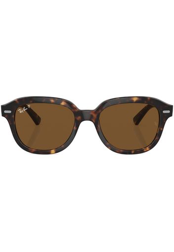 Ray-Ban Erik round-frame sunglasses - Marrone