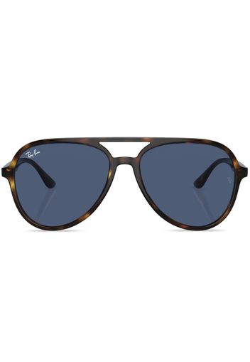 Ray-Ban tortoiseshell-effect aviator-frame sunglasses - Marrone