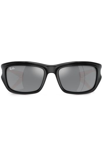 Ray-Ban gradient-lenses rectangle-frame sunglasses - Nero