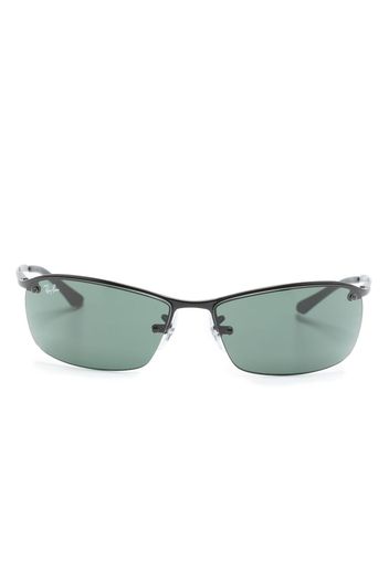 Ray-Ban logo-plaque shield-frame sunglasses - Nero