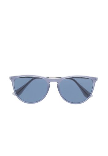 RAY-BAN JUNIOR Occhiali da sole tondi con logo inciso - Blu