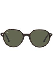 Ray-Ban Thalia round-frame sunglasses - Marrone