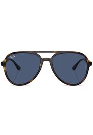 Ray-Ban tortoiseshell-effect aviator-frame sunglasses - Marrone