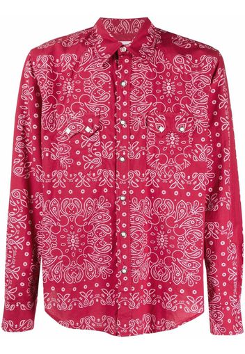 Re-Worked Camicia con stampa paisley - Rosso