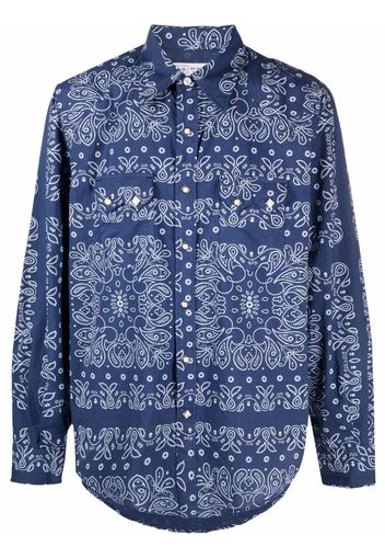 Re-Worked Camicia con stampa paisley - Blu