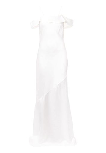 Rebecca Vallance Olivia off-shoulder slip gown - Bianco