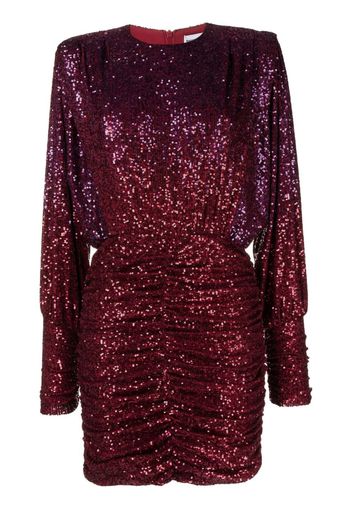 Rebecca Vallance sequin-embellished ruched dress - Rosso