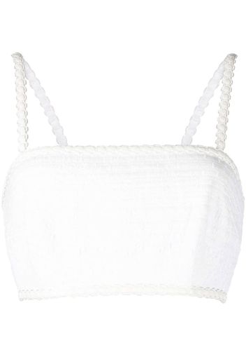 Rebecca Vallance Top crop Antonia - Bianco