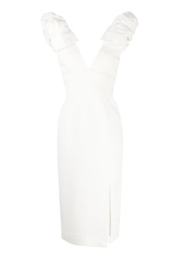 Rebecca Vallance Bom Ami ruffle-detail mini dress - Bianco