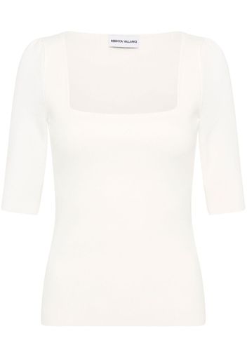 Rebecca Vallance Top Gaia con scollo quadrato - Bianco