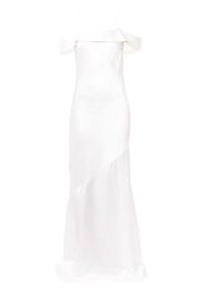 Rebecca Vallance Olivia off-shoulder slip gown - Bianco