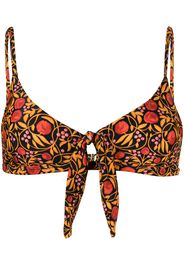 Rebecca Vallance Top bikini a fiori Martine - Giallo