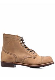 Red Wing Shoes Iron Ranger leather ankle boots - Marrone