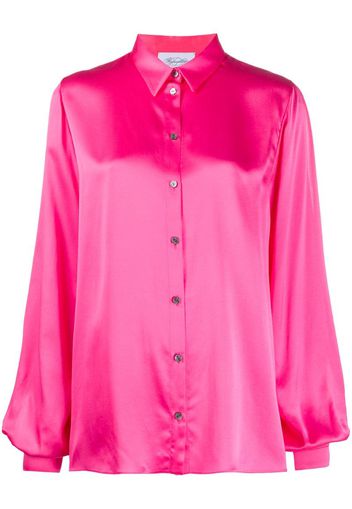 split-sleeve satin shirt