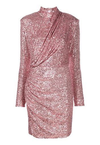 sequin-embellished silk dress