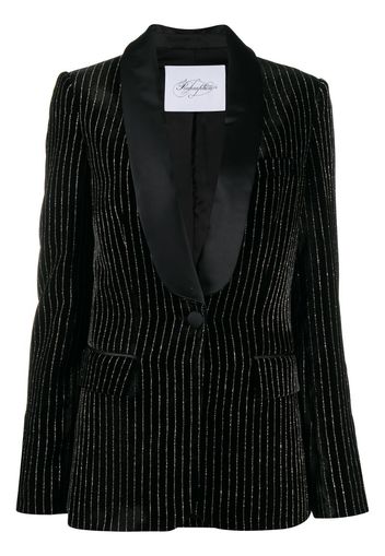 velvet striped blazer