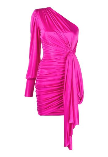 Redemption asymmetric one-shoulder mini dress - Rosa