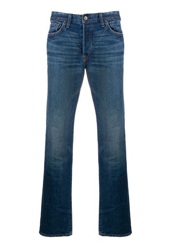 Jeans slim con effetto schiarito