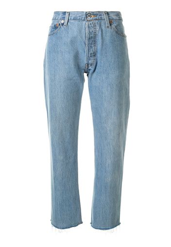 RE/DONE Jeans crop - Blu